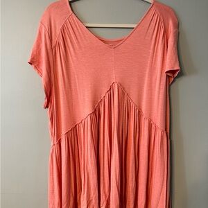 Lane Bryant Coral Short Sleeve Tee